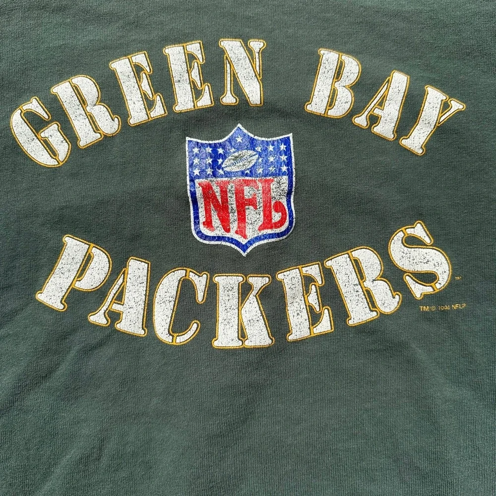 Vintage 1994 Green Bay Packers Champion NFL Pro Line Shirt Mens XL Green 90s - Picture 2 of 6